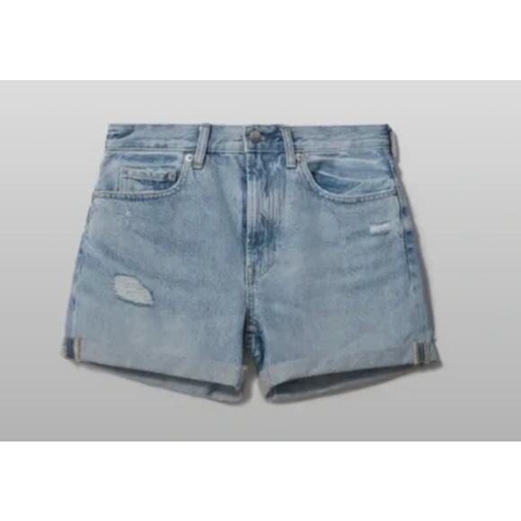 Everlane Pants - Everlane The Denim Short Womens 23 High Rise Organic Cotton Jean Shorts